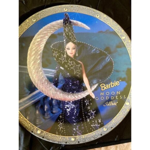 Barbie Collectibles Limited Porcelain Plate Goddess Sun Moon ENESCO Bob Mackie - Picture 5 of 7